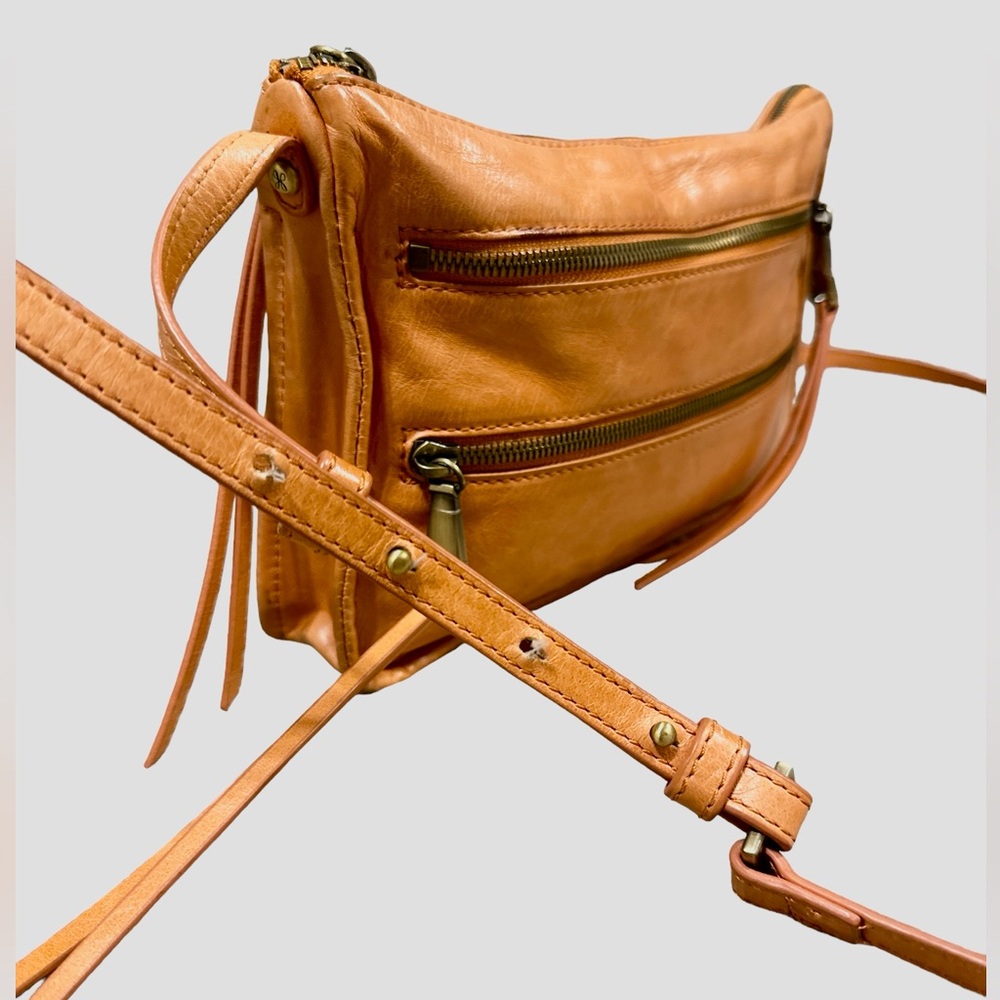 Orange Hobo International Leather Crossbody Bag Small Purse Mission Clay - Picture 5 of 14